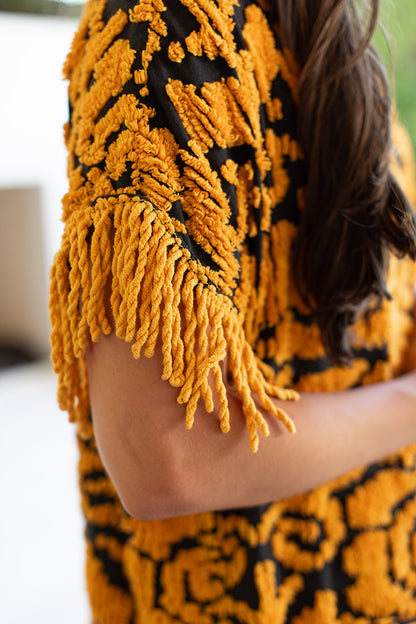 Black Beauty Fringe Dress